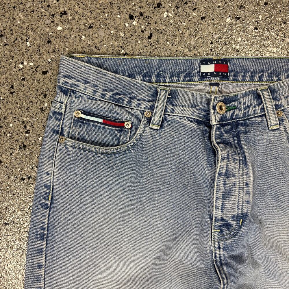Vintage 1990s Tommy Hilfiger Button Fly High Waist Denim Jeans - Picture 4 of 11